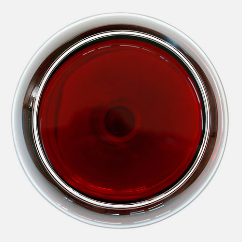 wine in glass